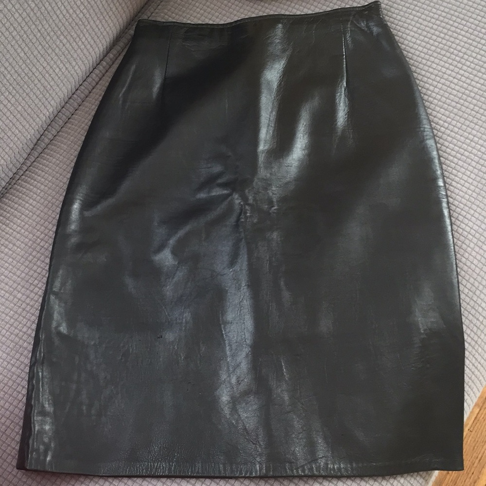 Black Leather Skirt